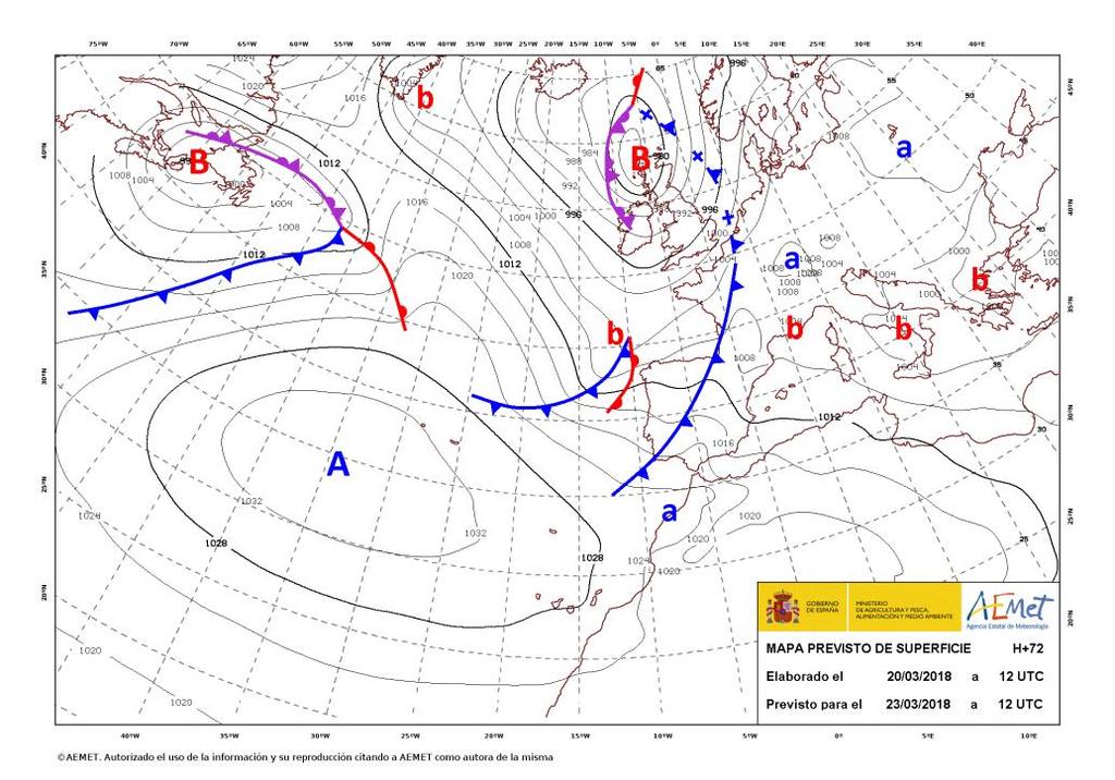 Extremadura Predicción 21-27 marzo 2018 Miércoles 21 y jueves 22 Poco nuboso o despejado.