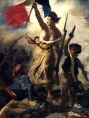 Fig. 4, La libertad guiando al pueblo, Delacroix, 1830, París, Museo del