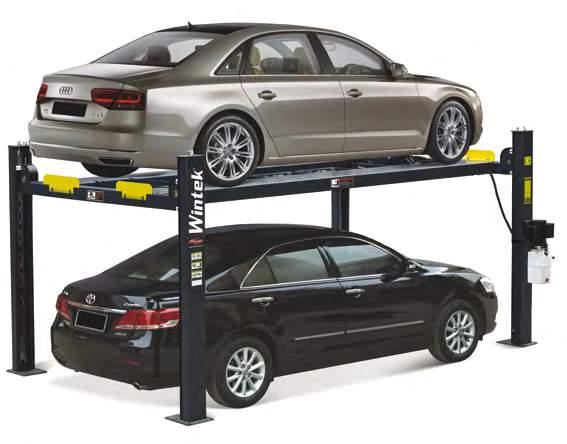 Su capacidad de levante hasta 000Lb permite estacionar desde un automóvil sedán hasta una camioneta pickup.