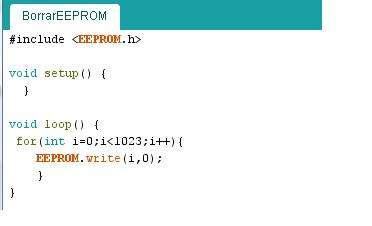 Escribe cualquier tipo de dato u objeto de la eeprom. EEPROM [dirección]; Permite usar el identificador EEPROM como un arreglo.