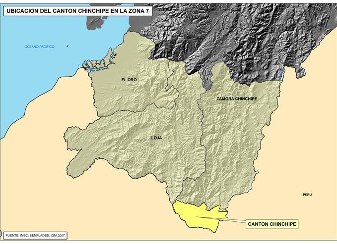 FICHA DE CIFRAS GENERALES CANTÓN Cantón, Provincia de ZAMORA se encuentra en la Zona 7 de planificación.