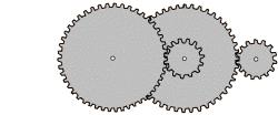 Engranatges Els engranatges són mecanismes de transmissió de moviment circular mitjançant rodes dentades que encaixen entre si.