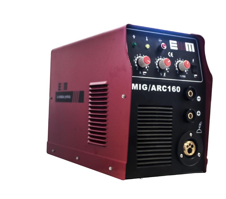 MIGARC 160 Suelda microalambre desde 0.023 hasta 0.035 en proceso MIG-MAG, todos los E-7018 1/8 en proceso SMAW.