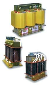 Filtros para convertidores potencia: lado red, L red y lado motor L mot Pueden utilizarse tanto en el lado de red como de motor.