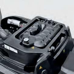 -ASPIRADORAS CON CONDUCTOR Barredora con conductor, de 90 cm, sistema Tact Mayor rendimiento, mayor confort Además de una elevada potencia, fácil manejo, confort de conducción