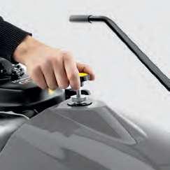 ergonómica y maniobrable barredora de conducción manual proporciona un servicio excelente durante todas las