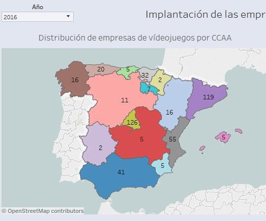 La implantación de empresas de videojuegos sigue creciendo en la totalidad de las comunidades autónomas españolas.