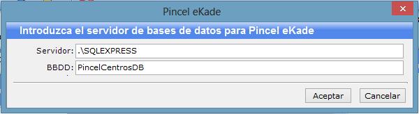 Indicar ruta de base de datos Al finalizar la instalación de Pincel ekade nos saldrá una pantalla pidiéndonos que indiquemos la ruta donde