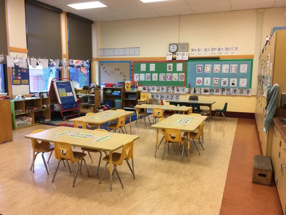 Bienvenido a su salón! En Kindergarten tendrá un maestro en su salón.