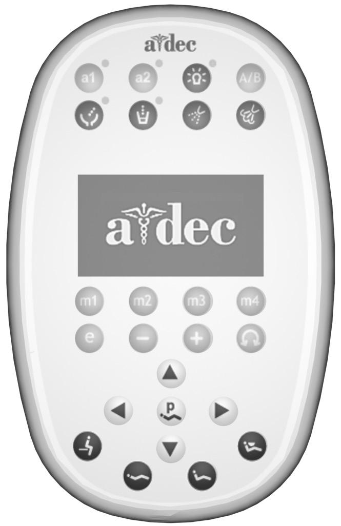 Ejemplos de panel táctil A-dec Nota: Los símbolos del panel táctil son propiedad exclusiva de A-dec Inc.
