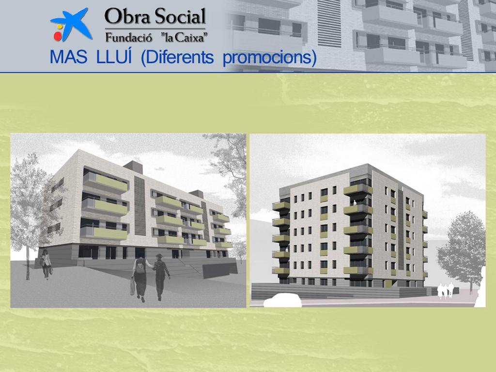 Gestió: Obra social La Caixa 110 habitatges de lloguer per a persones
