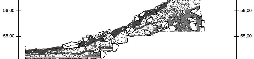 Fig. 13: D1, perfil este-oeste, al este del cuarto central.