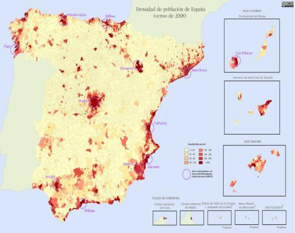 4. QUIÉN VIVE EN ESPAÑA? Una población urbana España tiene más de 47 millones de habitantes (personas).