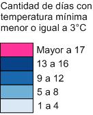 En cuanto a las temperaturas mínimas, estas se presentaron en torno a lo normal en casi todas las localidades, exceptuando las condiciones cálidas en Concepción y Temuco (+1.5 y 1.