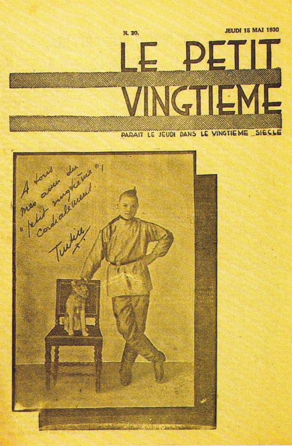 CÓMIC EUROPEO: EL NACIMIENTO DE TINTÍN El 1 de noviembre de 1928 apareció el primer número de Le Petit Vingtième.