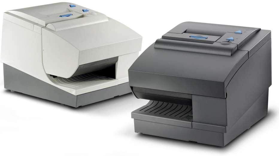 Impresoras de Recibos HARDWARE Impresora de dos estaciones SureMark Impresora de recibos térmica y de impacto, además de lectora de cheques, todo en uno.