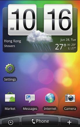 1 Toque el icono de "Android Market" en la pantalla del dispositivo.