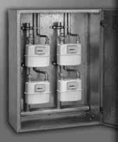 Batería de contadores para Gas Natural - BP Fabricados en tubo de cobre según UNE 60490 Presión de entrada: 20 mbar BP Presión de salida: 20 mbar