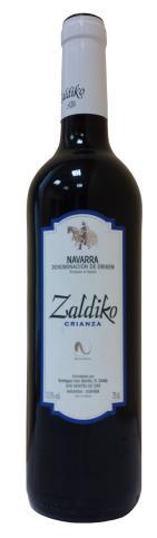 VINO CRIANZA ZALDIKO La gama Zaldiko no estaría completa sin un vino de crianza envejecido en barricas de roble americano durante doce meses.