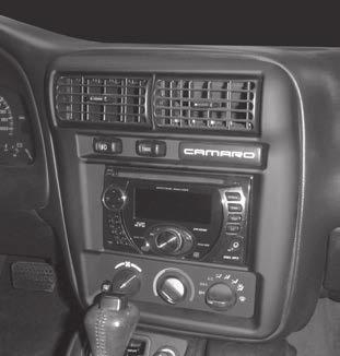 KIT FEATURES ISO DIN radio provision with pocket Double DIN radio provision Painted matte black INSTALLATION INSTRUCTIONS FOR PART 99-3311B APPLICATIONS Chevrolet Camaro 1997-2002 99-3311B U.S. PATENT # D755,774 Table of Contents Dash Disassembly.