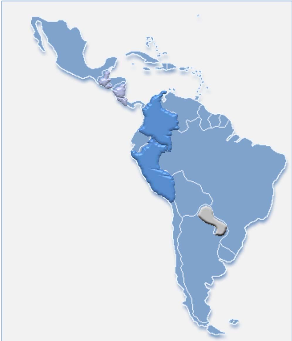 Presencia en 10 países de la región México y