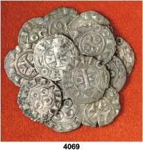 ...... 90, HISPANIA ANTIGUA 4064 Lote de 10 bronces ibéricos, la mayoría de cecas del sur de la península. A examinar. BC/MBC-. Est. 375.