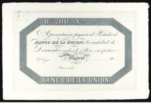 BILLETES 4180 4181 4182 4183 F 4180 18(...). El Banco de la Unión. Madrid. 200 reales de vellón. EBC. Est. 75............ 45, F 4181 1824. Fernando VII.