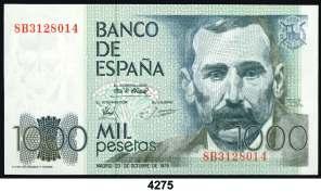 1000 pesetas. (Ed. E3). 23 de octubre, Pérez Galdós. Pareja correlativa, sin serie. S/C-. Est. 40............................................. 25, 4274 1979.