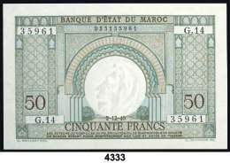 4335 F 4333 Marruecos. 1949. Banco de Estado. 50 francos. (Pick. 44).