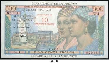 10 nuevos francos sobre 500 francos. (Pick 54b). Firmas de: Postel-Vinay y B.
