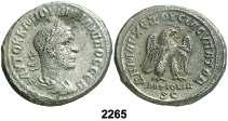 F 2264 (1001/248 d.c.). Filipo padre. Antoniniano. (Co. 189) (RIC. 21). Anv.: IMP. PHILIPPVS AVG. Su busto radiado, drapeado y acorazado. Rev.: SAECVLARES AVGG.