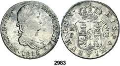 F 2983 1818. Sevilla. CJ. 4 reales. (Cal. 811). MBC/MBC+. Est. 80.