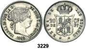 2 escudos. (Cal. 204). Golpecitos. MBC+. Est. 125................. 75, 3226 1868*1868. Madrid. 2 escudos. (Cal. 205). Golpecitos. MBC+. Est. 100.............. 60, 3227 1865. Manila. 20 centavos. (Cal. 457).
