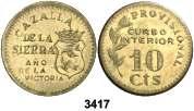 50, 3408 BALEARES. Menorca. 10 céntimos. (Cal. 12, como serie completa). EBC-. Est. 30..... 25, 3409 Menorca. 25 céntimos, 1 y 2,50 pesetas. (Cal. 12, como serie completa). Serie de 3 monedas.