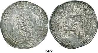 B (Breslau). 5 marcos. (Kr. 503). BC+/MBC-. Est. 30........ 20, F 3472 Sajonia. 1641. Juan Jorge. CR (Bautzen).