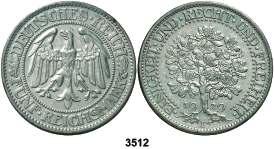 D (Múnich). 5 marcos. (Kr. 56). Escasa. EBC. Est. 250.................. 125, F 3512 1929. F (Stuttgart). 5 marcos. (Kr. 56). Muy escasa.