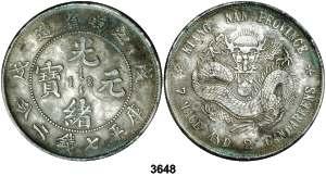 1904. 1 dólar. (Kr. 145a.12). MBC-. Est. 50........................ 30, 3650 Kiangsi. (1851-1861). 50 cash. (Kr. 15.6.1). Latón.