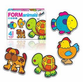 Form animals 4 puzzles progresivos de 2, 3, 4 y 5 