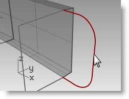 Para extruir una curva con ahusado ( ángulo de desmoldeo ): Notas: 1 Seleccione la curva de la derecha.