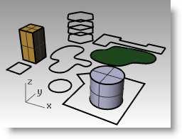 Seleccionar objetos El comando Eliminar elimina los objetos seleccionados de su modelo. Utilice Eliminar para practicar la selección de objetos.