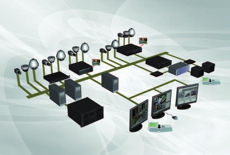 Sistemas IP La gama de productos de seguridad IP de Honeywell permite integrar los sistemas analógicos existentes con otras tecnologías como el análisis inteligente de vídeo, cámaras megapíxel y