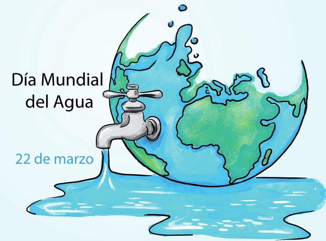 6. El 22 marzo, anualmente, se celebra el Día Mundial del Agua.