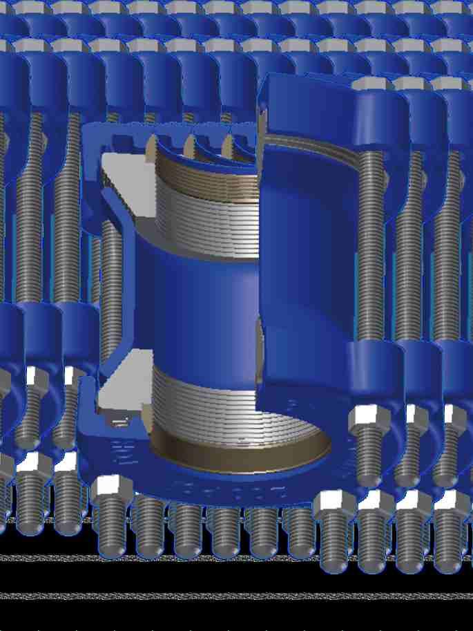 Uniones desarrolladas para acoplar tuberías de extremos lisos con diámetros exteriores y materiales de fabricación diferentes.