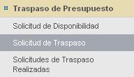 SOLICITUD DE TRASPASO Figura 30 Dar un clic en Solicitud de Traspaso (Fig.