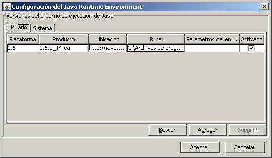 Para poder comprobarlo se deberán seguir los siguientes pasos: 1. Ir al Panel de Configuración de Windows 2. Hacer doble click sobre el icono Java 3.