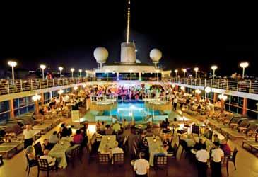 El lujo en alta mar con todo incluido Lo que uno espera encontrar en su Club de Campo lo tiene a bordo de los barcos de Oceania Cruises, un ambiente elegante, pero relajante e informal.
