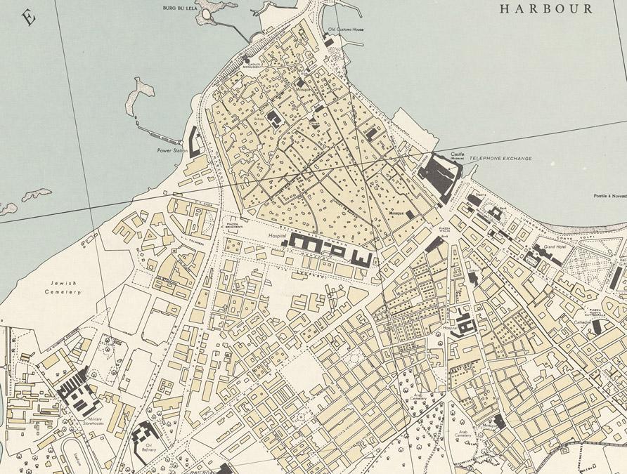 Trípoli, 1943 (1:7500) A mayor escala, mayor