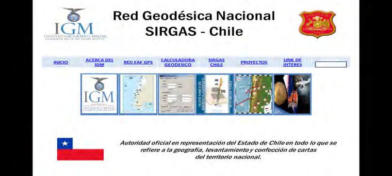 Proyecto: Portal WEB SIRGAS CHILE RGN Red Geodésica Nacional SIRGAS Chile 2015 Nuevo Portal WEB con acceso a datos de estaciones CGPS y certificación de coordenadas Modelo de Velocidades Red