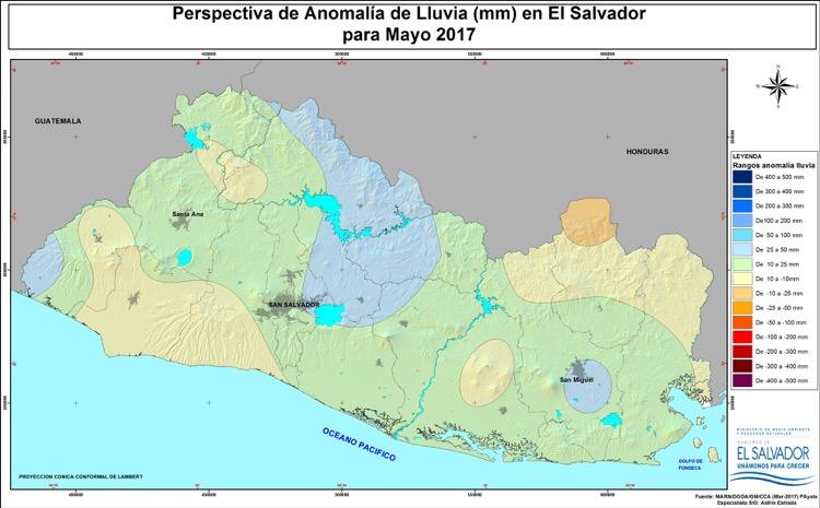 Perspectiva de lluvia mayo: NORMAL Zona IELL Occidente Centro