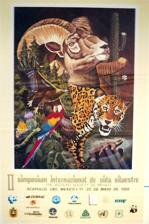 En 1988, mayo 17 al 20 la Wildlife Society de México lleva a cabo su siguiente evento conocido como Segundo Simposium Internacional de Vida Silvestre celebrado en el puerto de Acapulco, México,